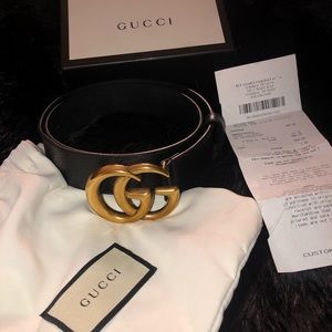 GUCCI Marmont Black Belt